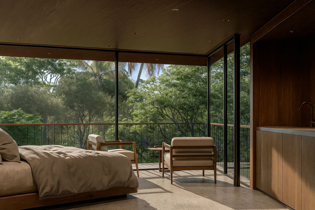 Private residential architect in Malaysia designing a contemporary site specific home shaped by climate and landscape